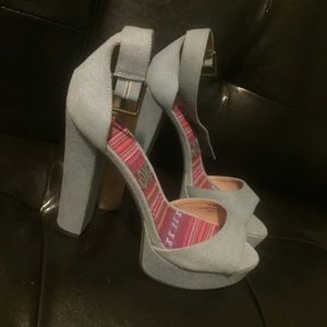 Denim Heels